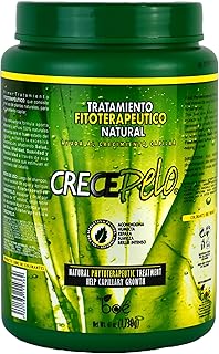 CrecePelo Natural Phytotherapeutic Hair Growth Treatment, Deep Conditioning & Strengthening Mask – Promotes Thicker, Healthier Hair – Hydrating & Repairing Formula for All Hair Types – 61 oz